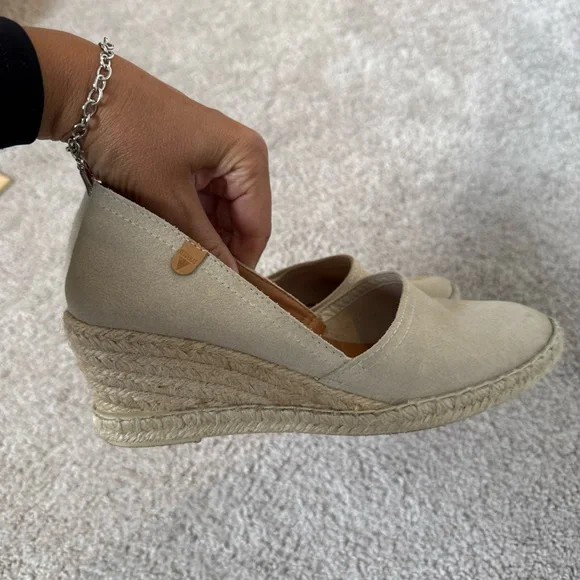 Verbenas Espadrilles Size 37/6.5 Geniune Leather Suede made in Spain Vacation - Picture 5 of 8